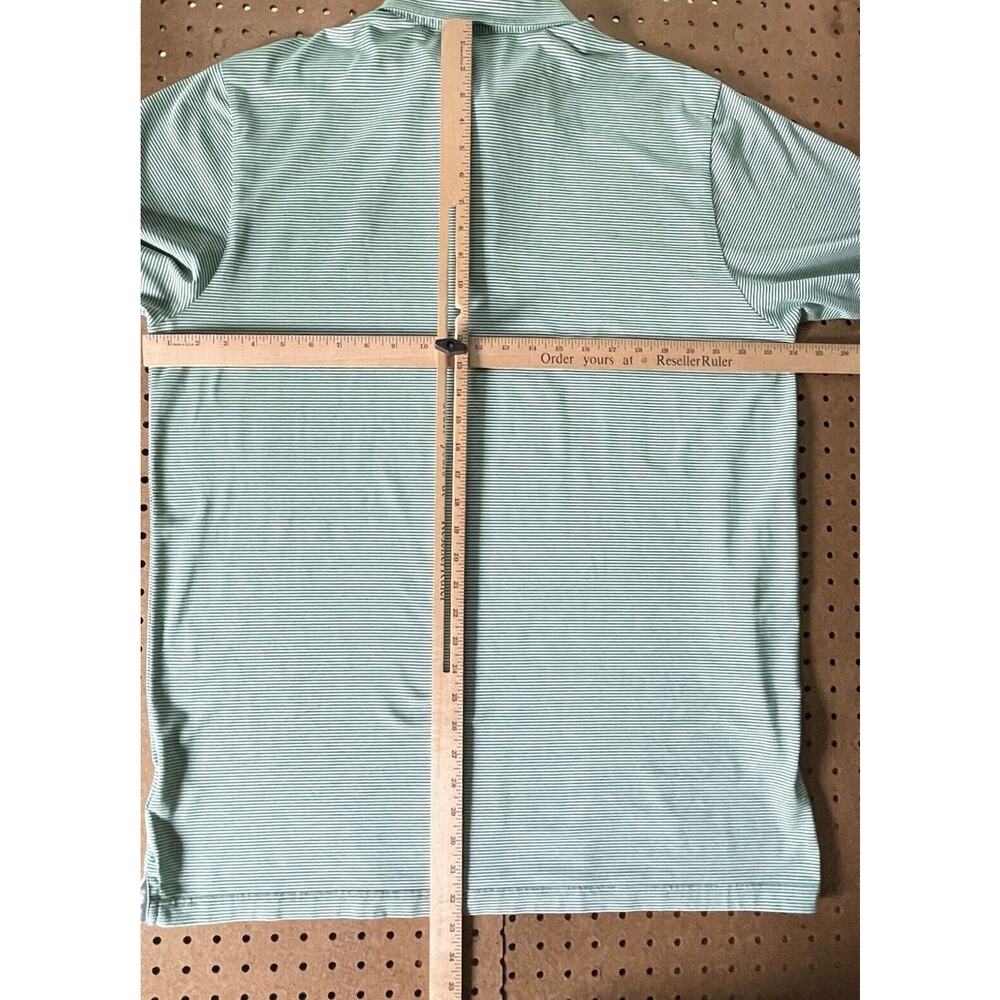 Clubhouse Collection Augusta National Polo Shirt Italy Made Striped Green XL Men - Picture 7 of 9
